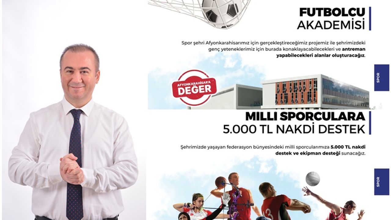 ULUÇAY FUTBOLCU AKADEMİSİ KURACAK, MİLLİ SPORCULARA 5 BİN TL DESTEK SAĞLAYACAK