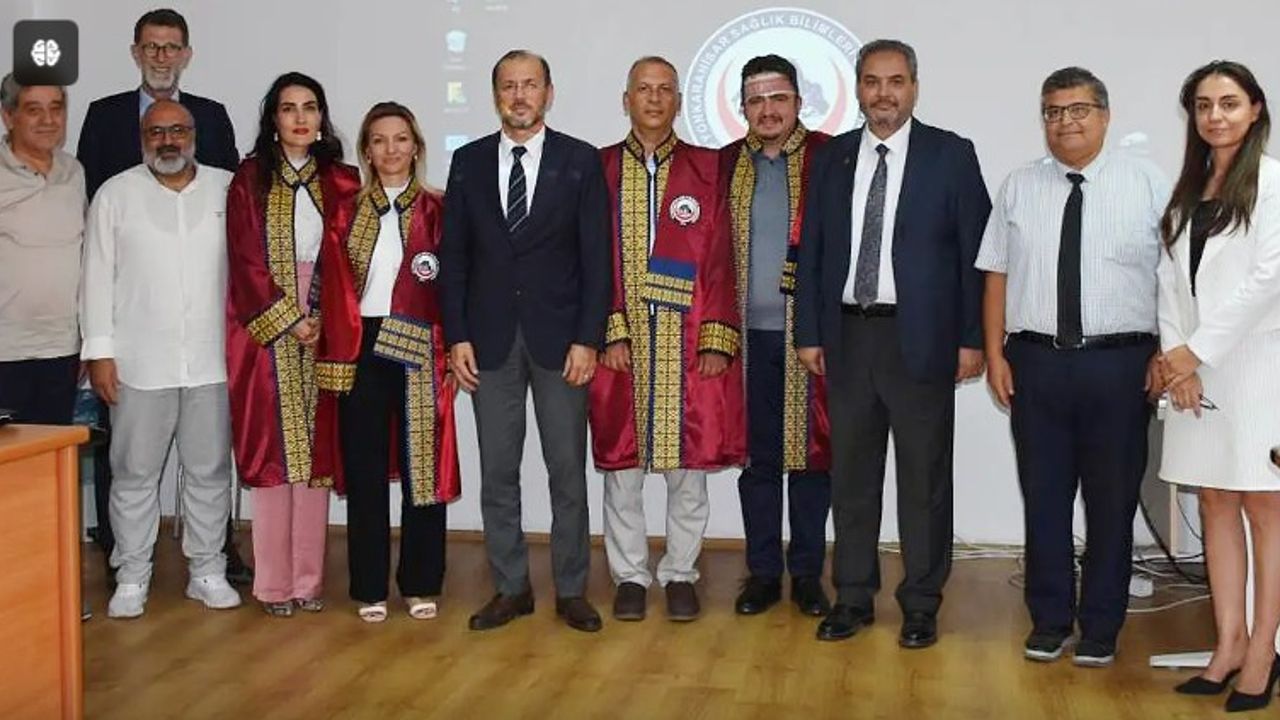 AFSÜ TIP FAKÜLTESİ'NDE KADROSU YÜKSELEN DÖRT ÖĞRETİM ÜYESİ CÜBBE GİYDİ.