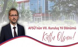 AFSÜ 7'NCİ KURULUŞ YILDÖNÜMÜNÜ KUTLUYOR