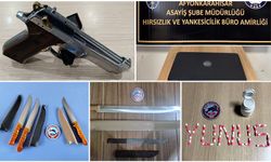POLİS ŞOK UYGULAMALARDA SİLAH VE UYUŞTURUCU ELE GEÇİRDİ