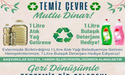 DİNAR BELEDİYESİ’NDEN GERİ DÖNÜŞÜME DESTEK