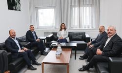Dinar’dan Başkan Burcu Köksal’a Fuar Tanıtım Ziyareti