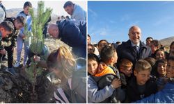 MİNİKLERİN FİDAN DİKİM COŞKUSUNA AK PARTİ TEŞKİLATI ORTAK OLDU