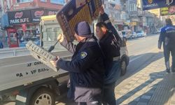 Afyon Belediyesi Zabıta Ekiplerinden Kaldırım Denetimi