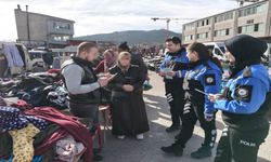 Polis Pazarcı Esnafını Bilgilendirdi