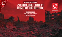 Saadet Partisi’nden “Zalimlere Lanet! Mazlumlara Destek!” Eylemi