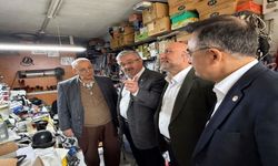 AK Parti Heyeti Uzun Çarşı Esnafını Ziyaret Etti