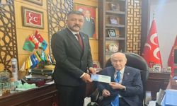 Ülkü Ocakları Başkanı Çetinkaya, Bilge Lider Bahçeli’yi ziyaret etti