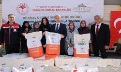 Vali Aktaş'tan, Anıtkaya'da Tohum Desteği