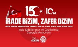 Başkan Burcu Köksal'ın 15 Temmuz Demokrasi ve Milli Birlik Günü Mesajı