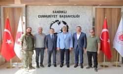 Özkaya Ve Öztaş Sandıklı Başsavcısı Kaplan’a Hayırlı Olsun Ziyaretinde Bulundu