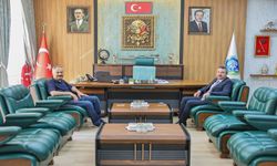 Anayasa Mahkemesi Üyesi Akçil, Başkan Öztaş’ı Ziyaret Etti
