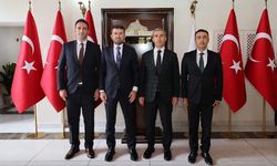 Vali Dr. Naci Aktaş, Basın İlan Kurumu yetkililerini kabul etti.
