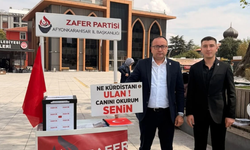 Zafer Partisi "Çerçeve Yasaya Hayır" Standı Açtı