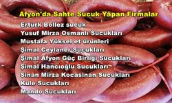 Afyon’da Taklit ve Tağşiş Yapan Sucuk Markaları Açıklandı