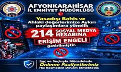 Afyon’da 214 Sosyal Medya Hesabına Engelleme Getirildi