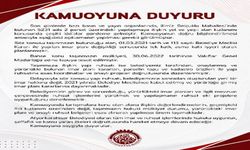 Belediyeden Kamuoyuna Duyuru