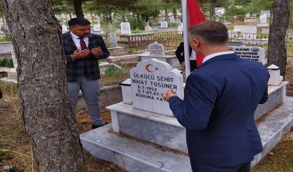 ÜLKÜCÜ ŞEHİT NİHAT TOSUNER, BOLVADİN’DE DUALARLA YÂD EDİLDİ