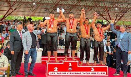 Afyonkarahisarlı Güreşçi Yiğit Aktaş, Tarihi Kırkpınar Yağlı Güreşleri'nde Şampiyon Oldu