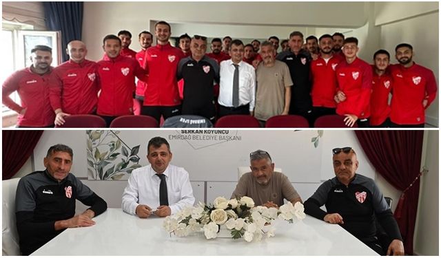 EMİRDAĞSPOR'DAN BELEDİYE BAŞKANI SERKAN KOYUNCU'YA ZİYARET