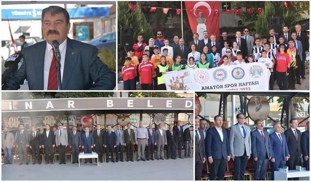 DİNAR’DA AMATÖR SPOR HAFTASI COŞKU VE HEYECANLA KUTLANDI