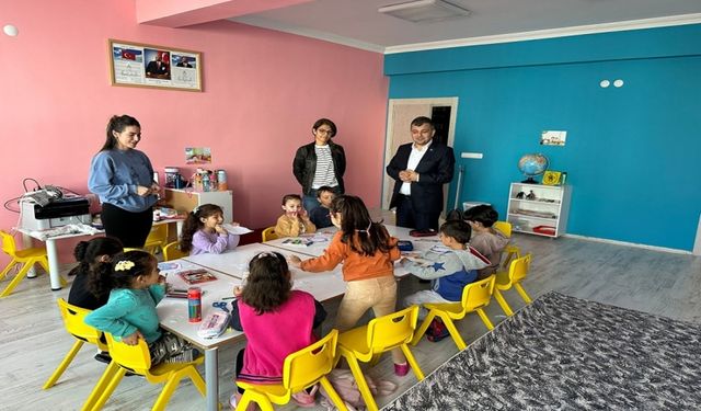 BAŞKAN SERKAN KOYUNCU, RABİA-RECEP KUŞ ANAOKULUNU ZİYARET ETTİ