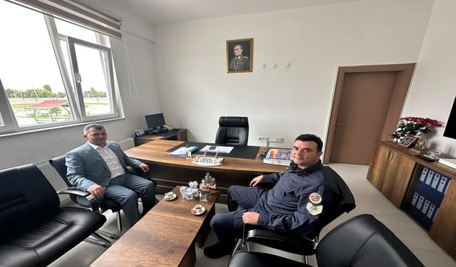 EMİRDAĞ BELEDİYE BAŞKANI SERKAN KOYUNCU'DAN GÖMÜ JANDARMA KARAKOL KOMUTANLIĞI'NA ZİYARET