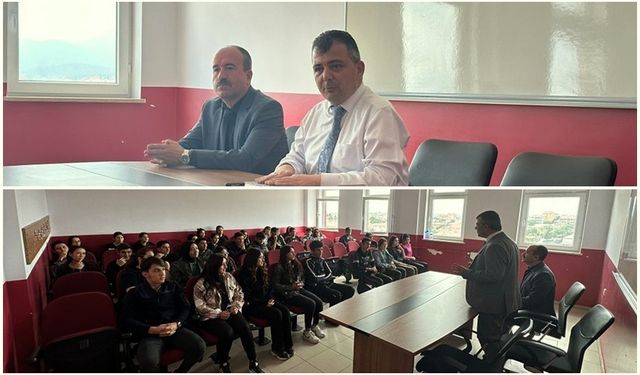 BAŞKAN KOYUNCU, AZİZİYE ANADOLU LİSESİNİ ZİYARET ETTİ