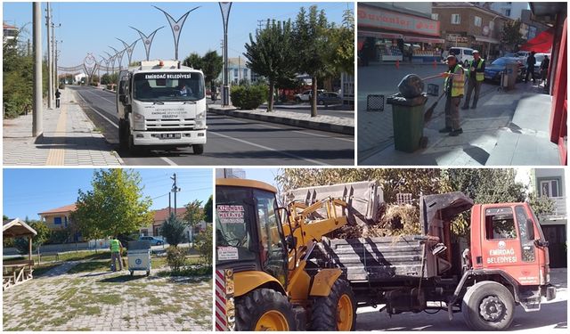 EMİRDAĞ BELEDİYESİ İLÇE GENELİNDE TEMİZLİK SEFERBERLİĞİ BAŞLATTI