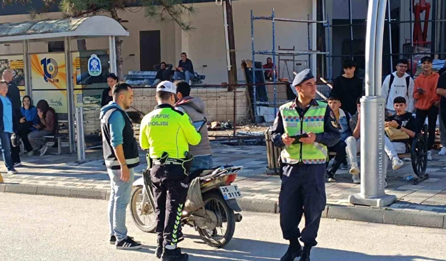 SANDIKLI’DA DRONE DESTEKLİ TRAFİK UYGULAMASI YAPILDI