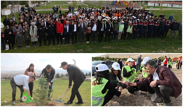 EMİRDAĞ 11 KASIM MİLLİ AĞAÇLANDIRMA GÜNÜ KAPSAMINDA 'CUMHURİYETE NEFES' OLDU