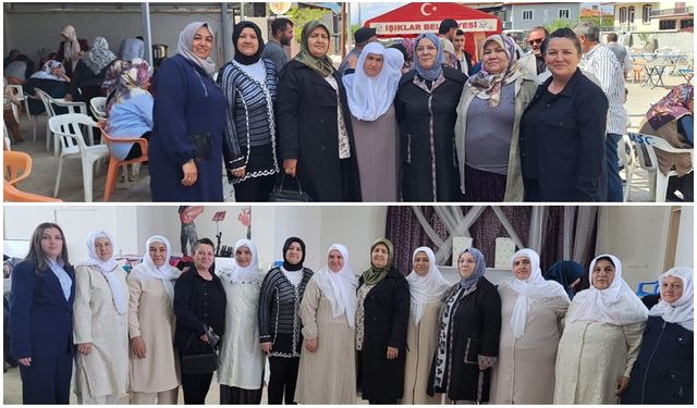 AK KADINLAR İLÇELERDE BİRLİK VE BERABERLİĞİN SİMGESİ OLDU
