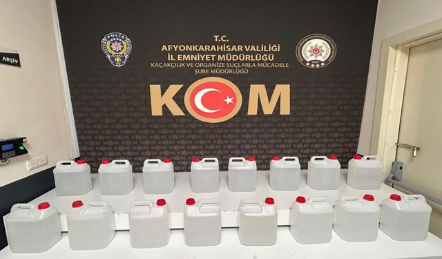 POLİS KAÇAK ALKOL ELE GEÇİRDİ