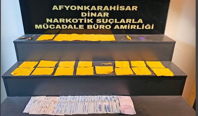 DİNAR’DA UYUŞTURUCU OPERASYONU
