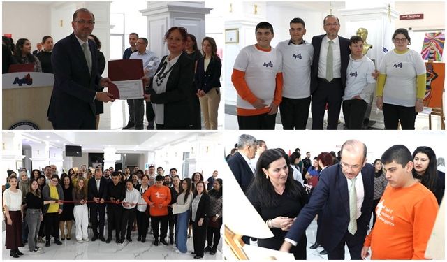 ÖZEL EĞİTİM ÖĞRENCİLERİNİN ENGELSİZ SANAT SERGİSİ AFSÜ’DE AÇILDI