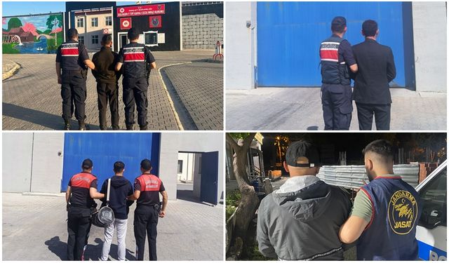 ÇEŞİTLİ SUÇLARDAN HÜKÜMLÜ 4 ŞAHIS YAKALANDI