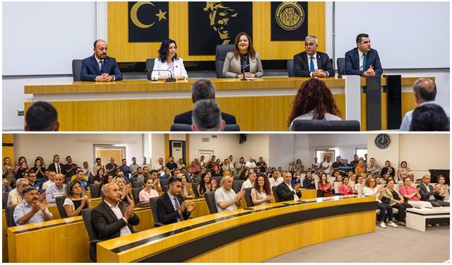 BAŞKAN BURCU KÖKSAL PERSONELİYLE BAYRAMLAŞTI