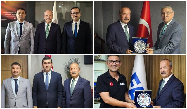 TAYTAK VE KAHVECİ’DEN KURUM MÜDÜRLERİNE HAYIRLI OLSUN ZİYARETİ
