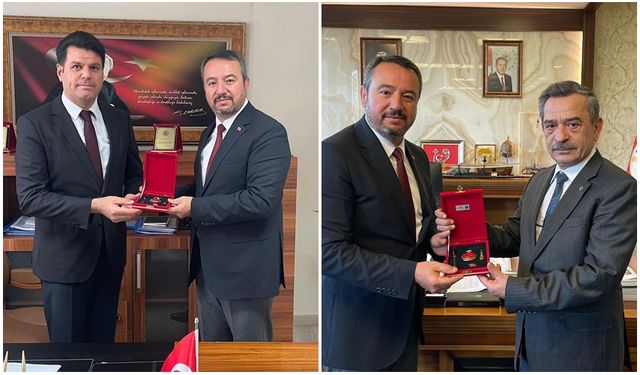 ÖZTAŞ, SGK VE MTA GENEL MÜDÜRÜNÜ ZİYARET ETTİ.