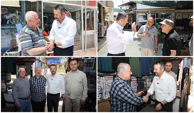 BAŞKAN ADNAN ÖZTAŞ, ULU CAMİ ESNAFINI ZİYARET ETTİ