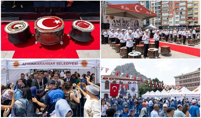 GELENEKSEL 40 HATİMLİ ŞİFALI AŞURE DAĞITIMI COŞKUYLA GERÇEKLEŞTİ
