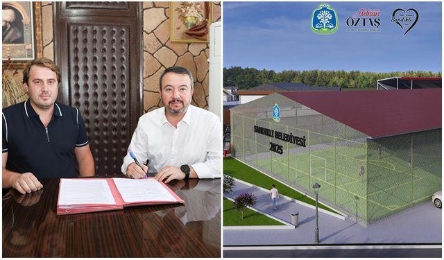 BAŞKAN ÖZTAŞ, “KAPALI HALI SAHA SÖZLEŞMESİNİ MÜTEAHHİT FİRMA İLE İMZALADIK”