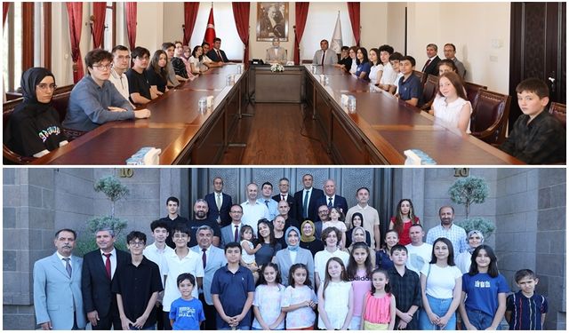 VALİ YİĞİTBAŞI LGS’DE DERECE ALAN ÖĞRENCİLERİ MAKAMINDA KABUL ETTİ