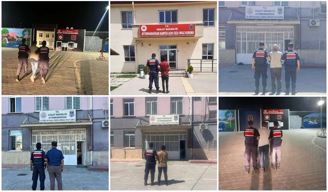 JANDARMA ARANAN 7 HÜKÜMLÜ ŞAHSI YAKALADI