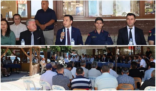 DİNAR KAYMAKAMI UĞUZ, 'HALK GÜNÜ' TOPLANTISI DÜZENLEDİ