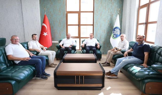 BAŞKAN ÖZTAŞ’A MİLLİ EĞİTİM PROTOKOLÜNDEN ZİYARET