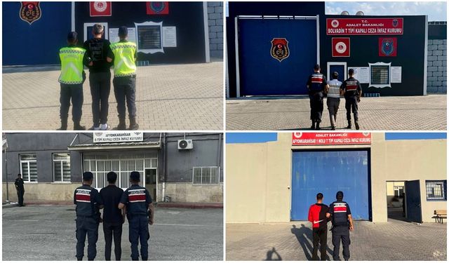 Jandarma aranan 18 şahsı yakaladı