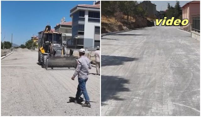Sandıklı’da Yol Yenileme Çalışmaları Devam Ediyor