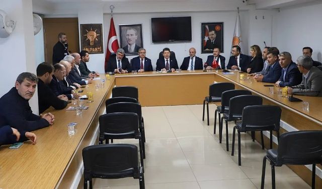 BAKAN TUNÇ, BAŞKANLARLA BİR ARAYA GELDİ
