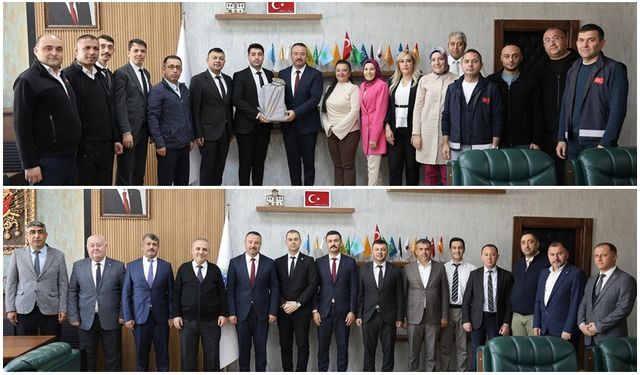 Sandıklı Belediye Başkanı Öztaş’a Belediye Personellerinden Anlamlı Hediye